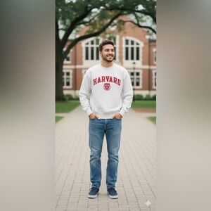 Harvard Vintage 90s Champion Harvard Reverse Weave Sweatshirt unisex medium size